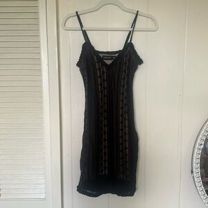 Tiger mist black lace mini dress